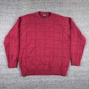 Vintage Colours By Alexander Julian Knitted Sweater Men’s Large Tall Red Pattern